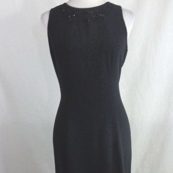 Liz Claiborne Dresses & Skirts - Liz Claiborne NIGHT Black Beaded sz 8